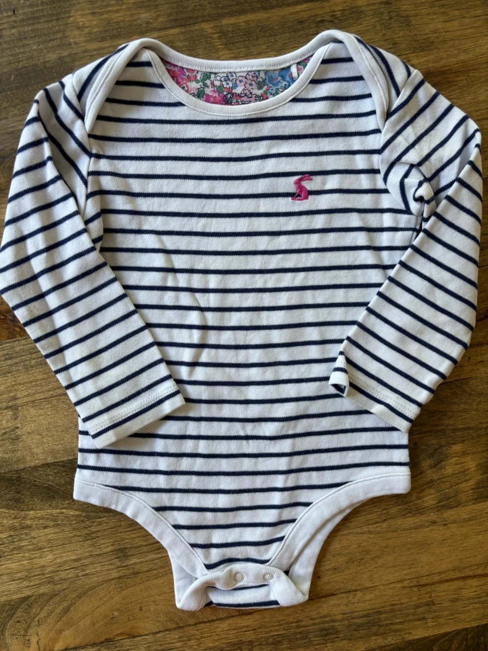 Joules Baby Girls' Butterfly Ditsy Long Sleeve Onesie